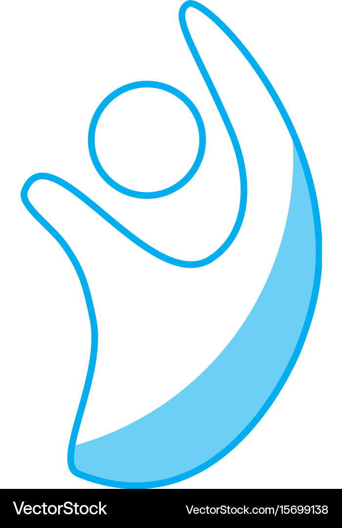 Abstract human figure design Royalty Free Vector Image
