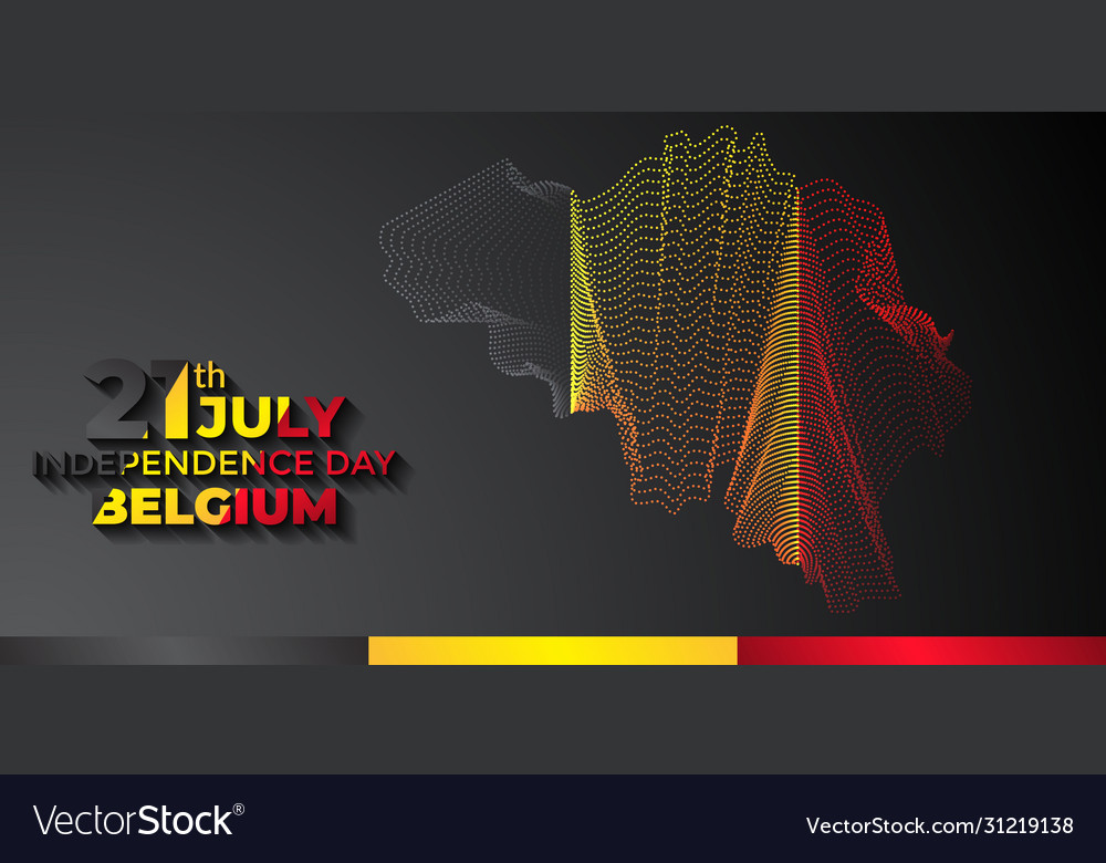 Belgium independence day design template