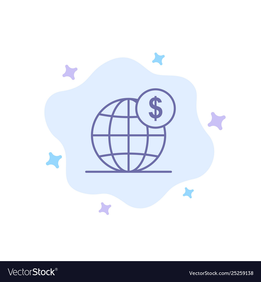 Dollar global business globe international blue