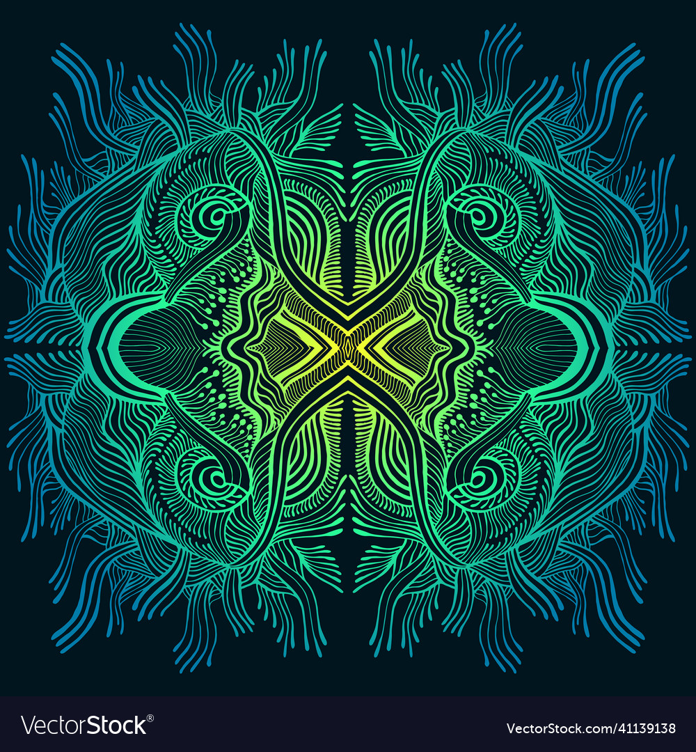 Fantastic Space Psychedelic Trippy Abstract Vector Image 4698