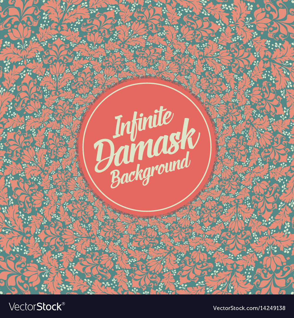 Infinite damask background classical