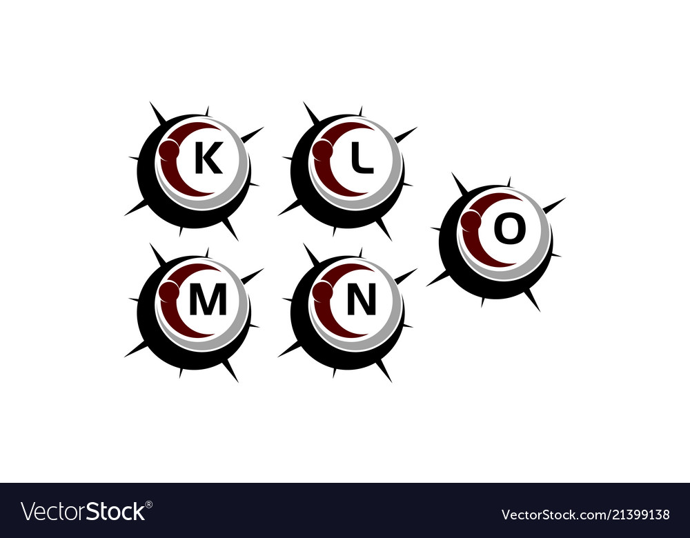 Insights guide initial template vector image Insights guide initial template