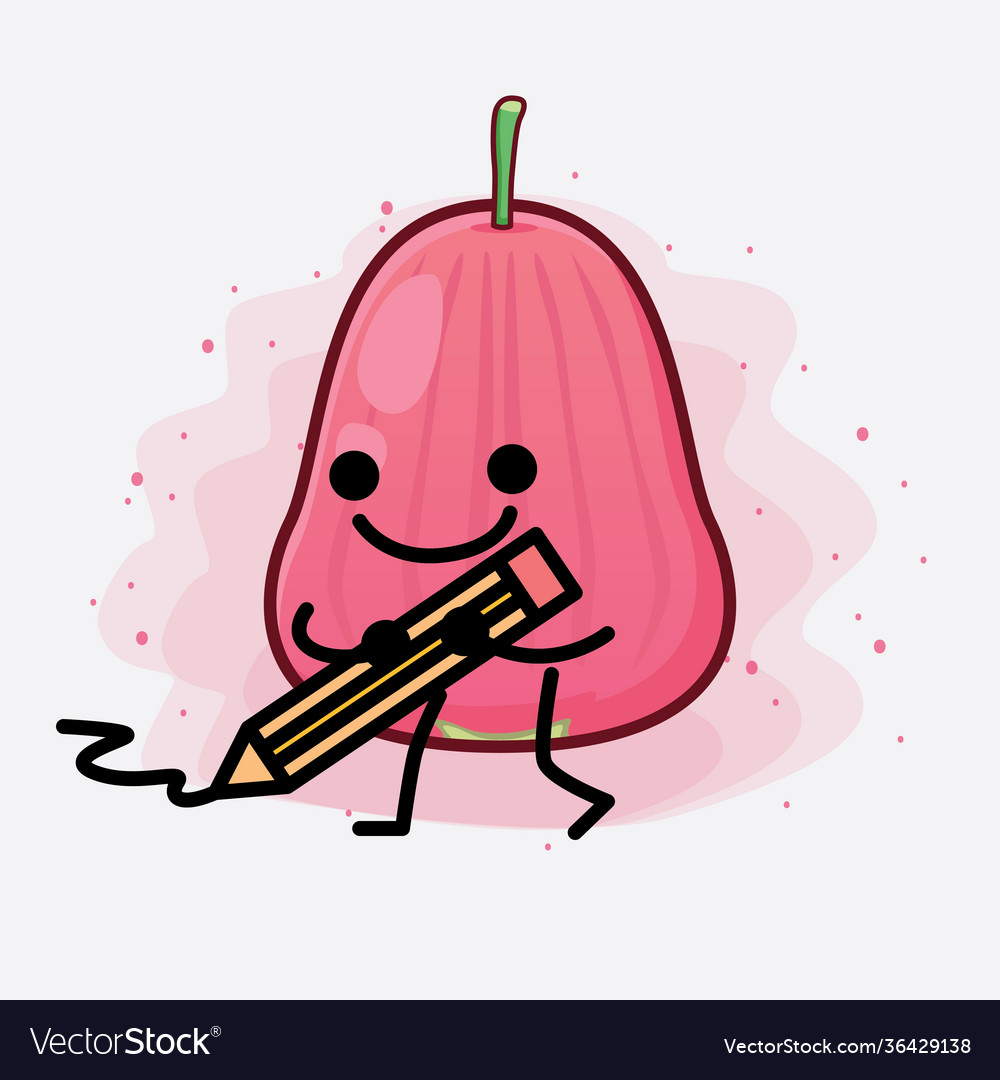 Java apple fruit cute character with simple face