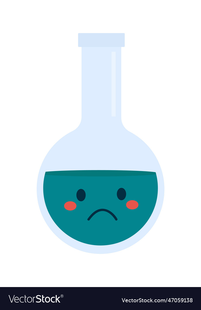 Laboratory flask character