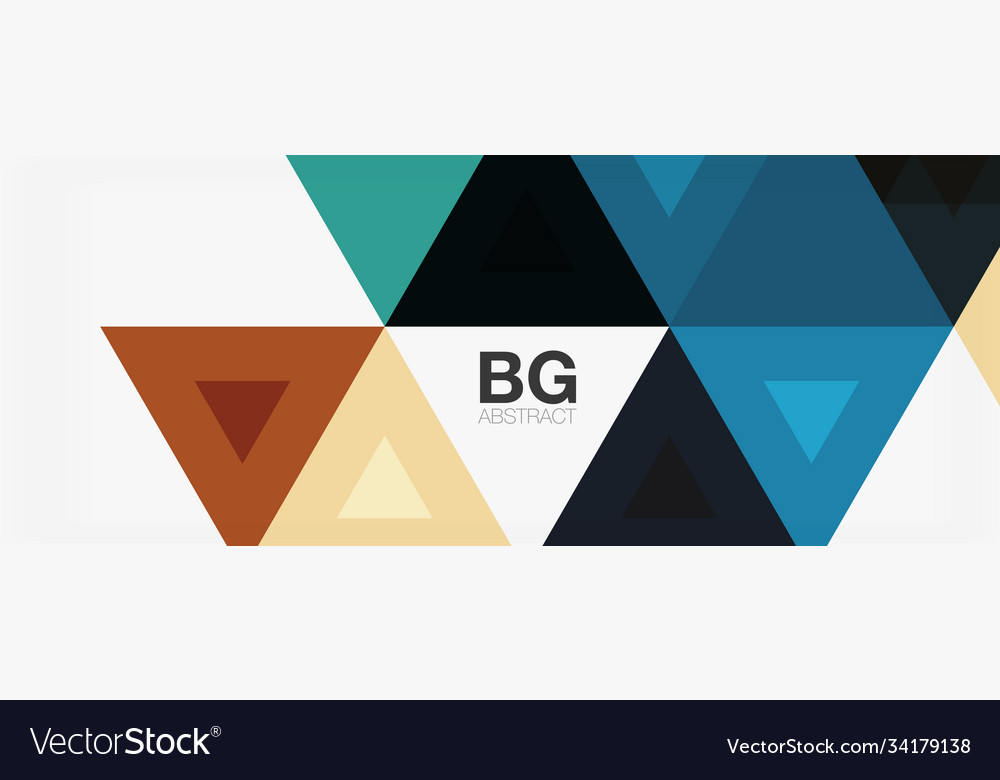 Mosaic triangle pattern abstract background
