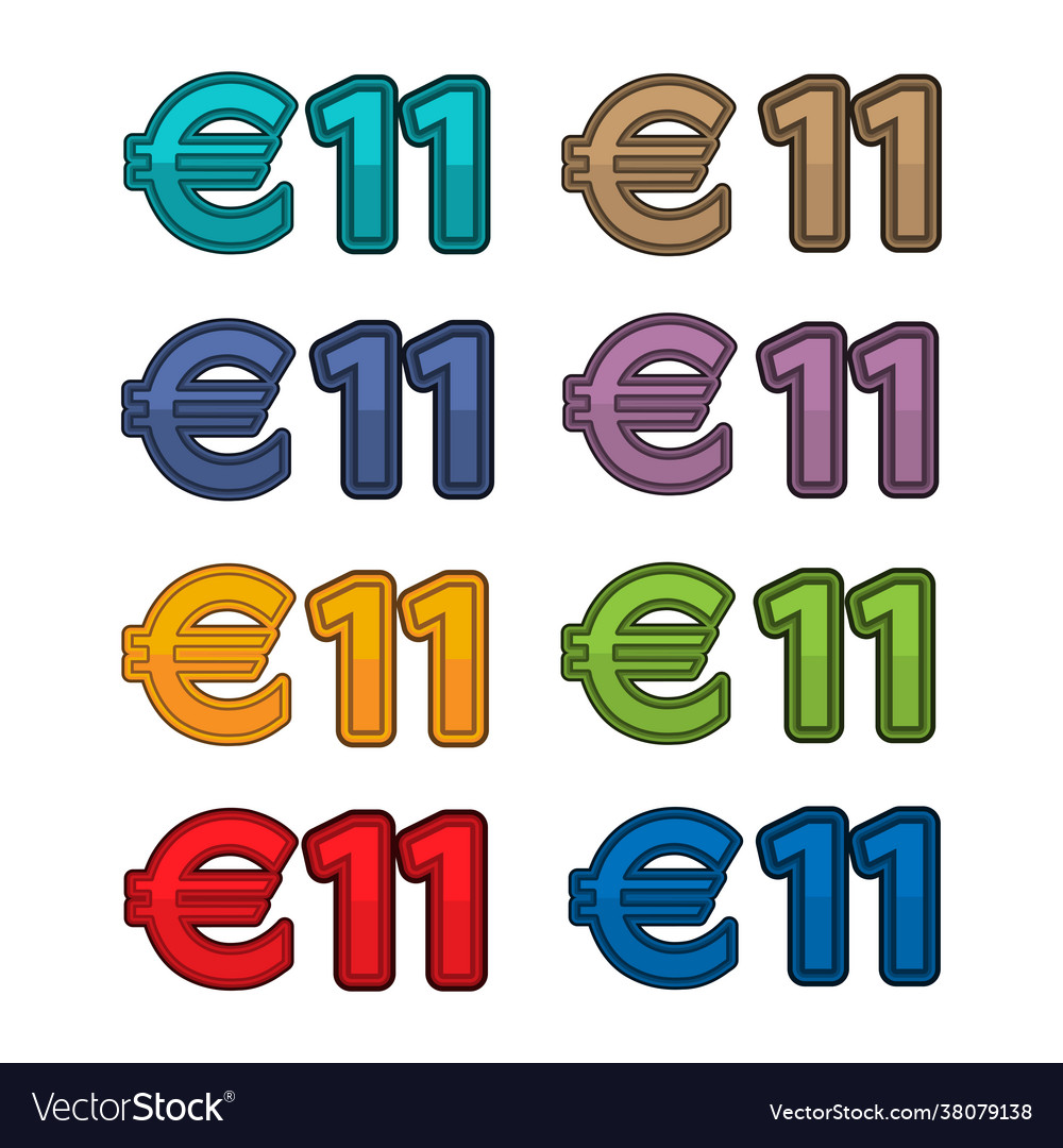 Price 11 euro Royalty Free Vector Image - VectorStock