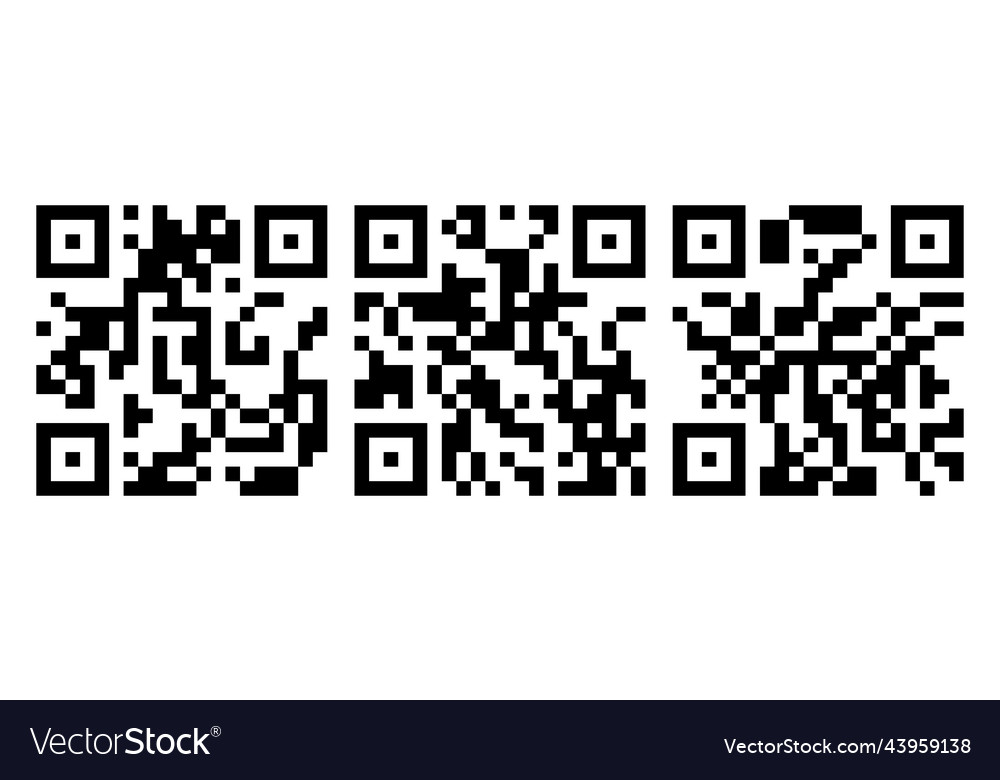 Qr code vector image Qr code