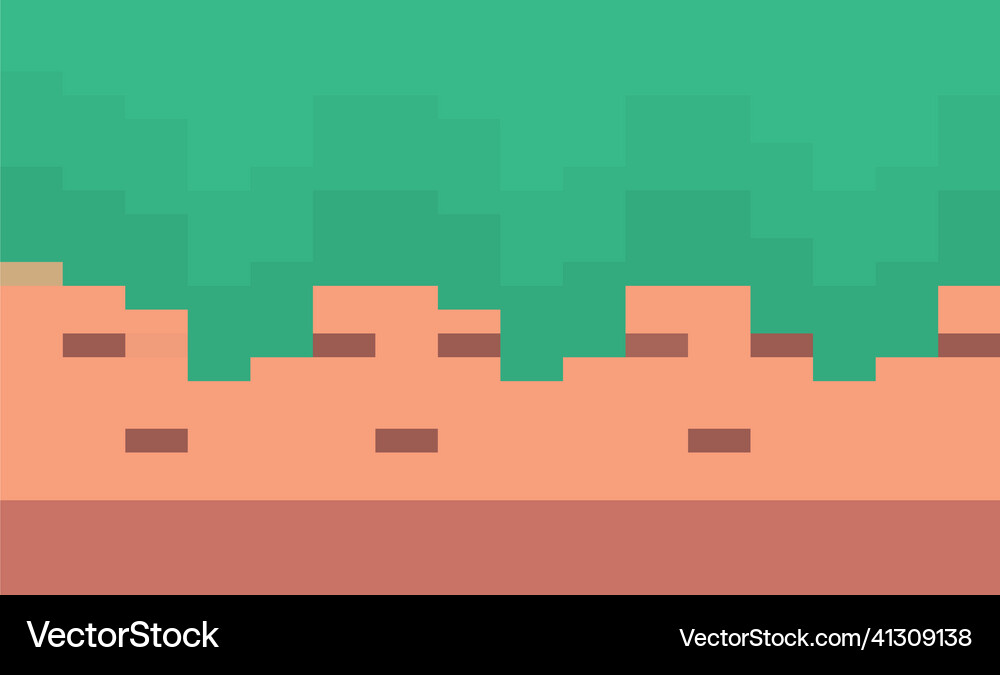 Video game screen pixel Royalty Free Vector Image