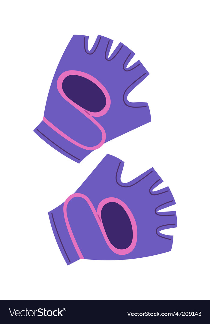 Female Fitness Gloves Royalty Free Vector Image Female Fitness Gloves Royalty Free Vector Image