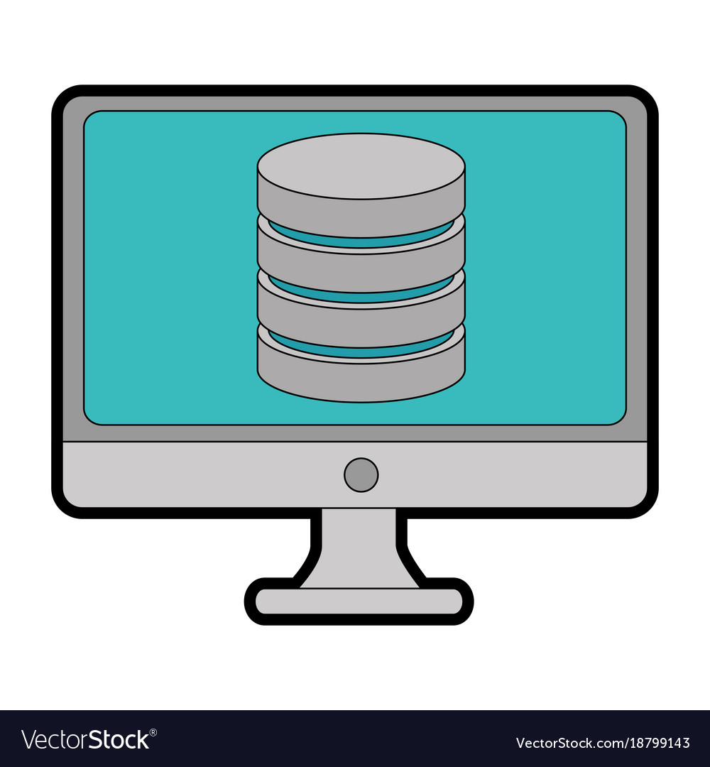 Monitor computer with data disk