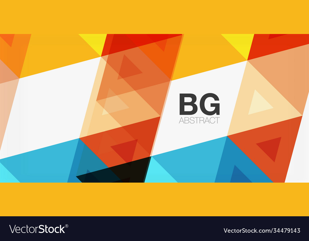 Mosaic triangle pattern abstract background vector image Mosaic triangle pattern abstract background