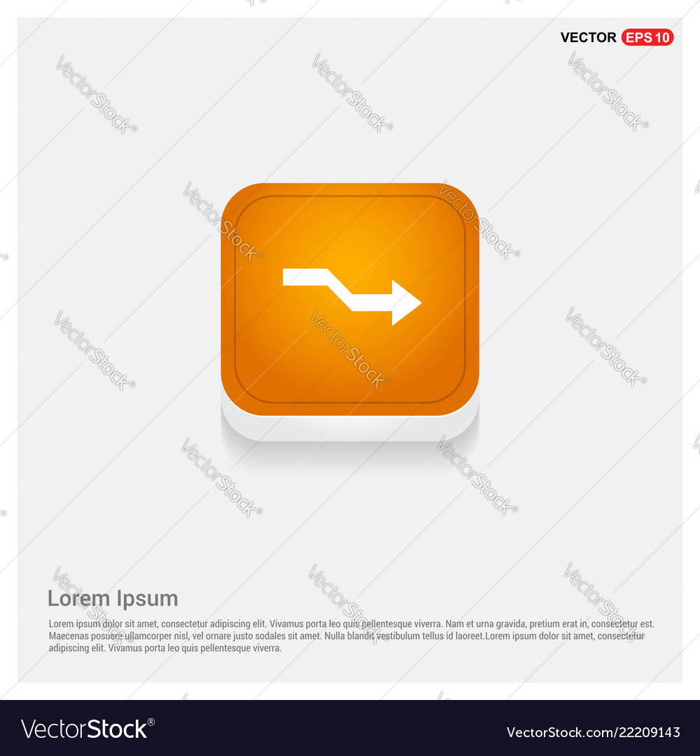 Next arrow icon orange abstract web button vector image Next arrow icon orange abstract web button