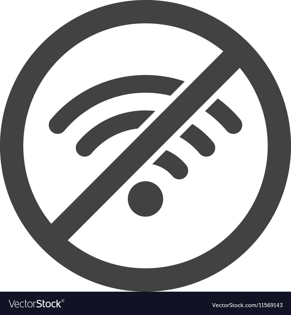 No Wifi Royalty Free Vector Image Vectorstock