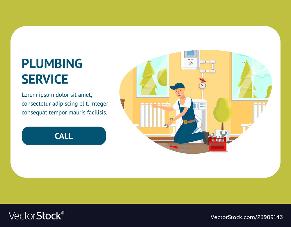 Plumbing service website template