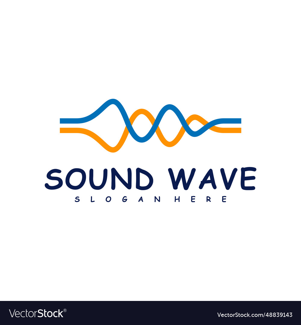 Sound wave logo design concept