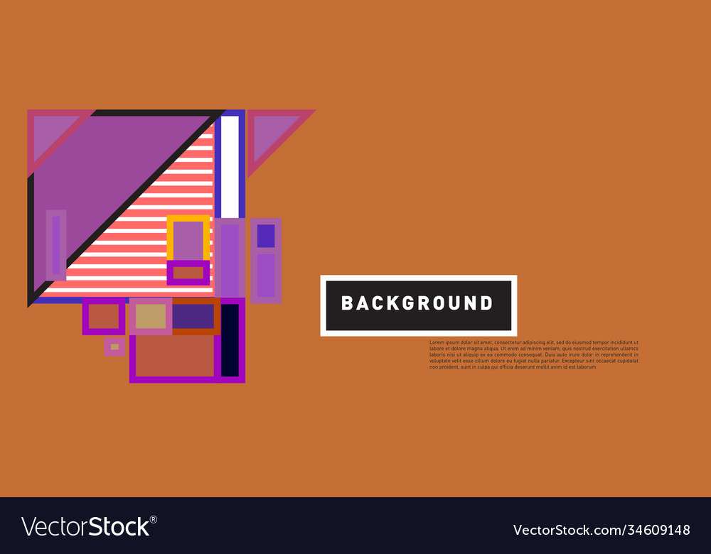 Abstract colorful rectangle background for banner