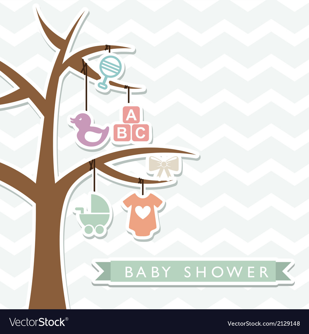 Baby shower design over blue background