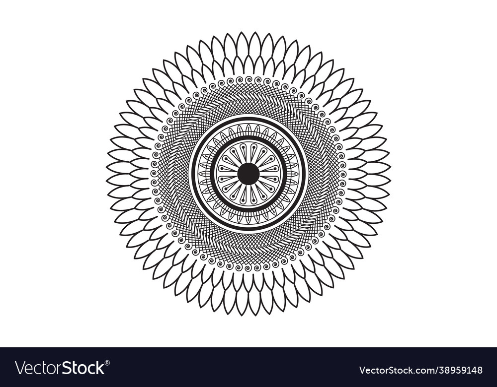 Circular pattern in form a mandala