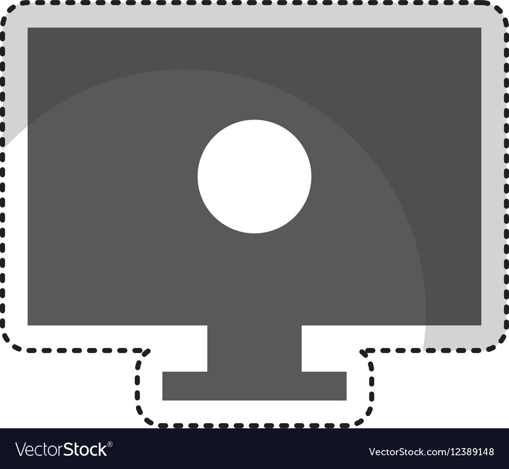 Computer desktop isolated icon
