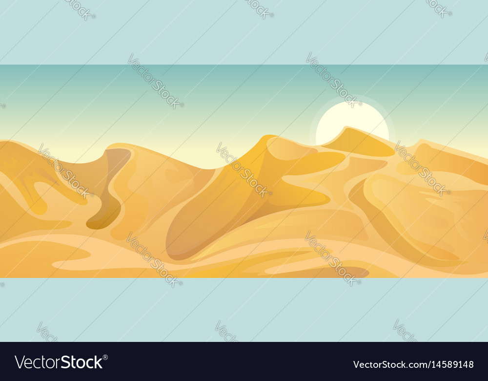 Desert landscape background Royalty Free Vector Image