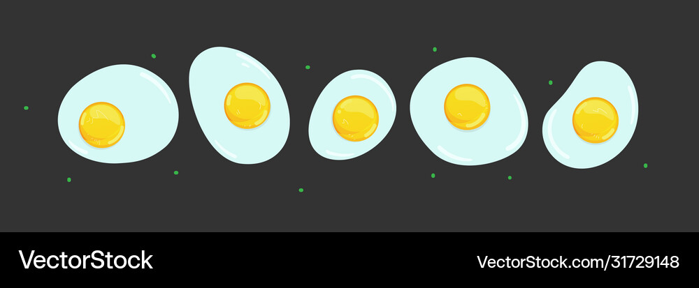 Fried eggs Royalty Free Vector Image - VectorStock