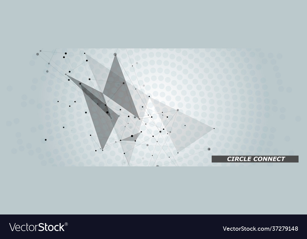 Line art technology connect background for web vector image Line art technology connect background for web