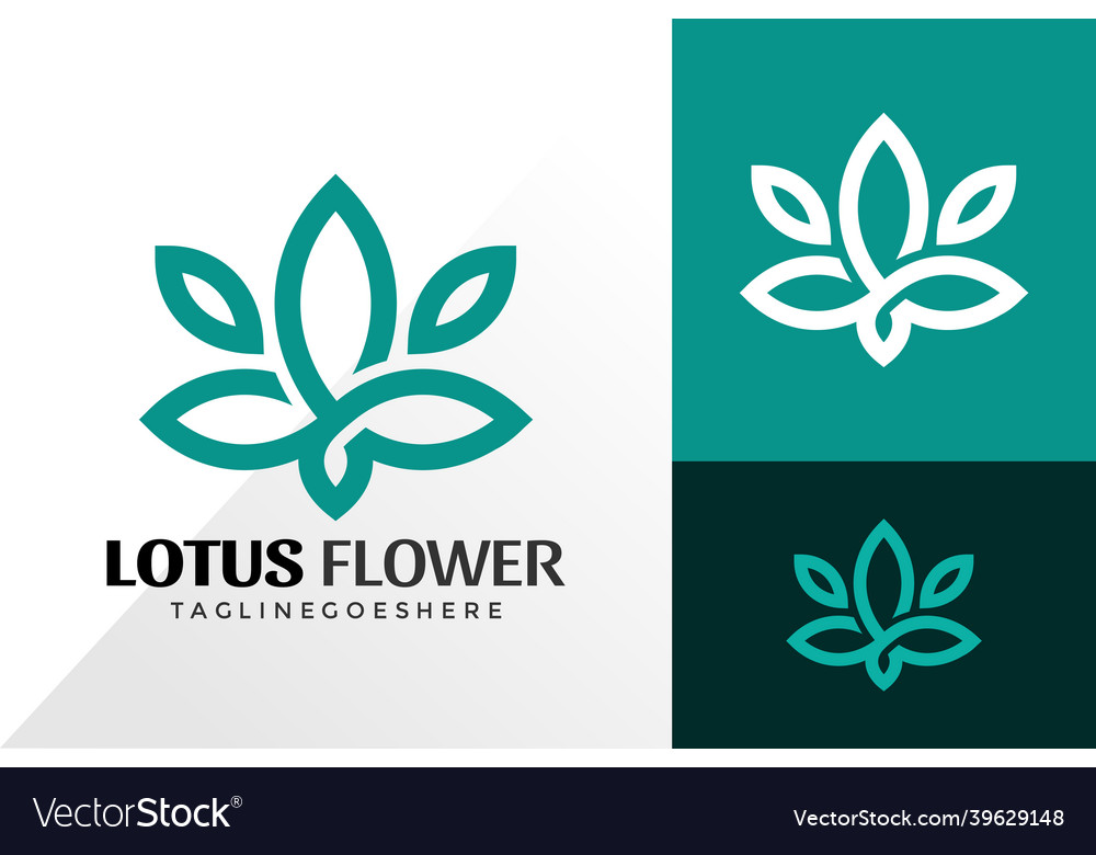 Lotus flower spa logo design creative logos