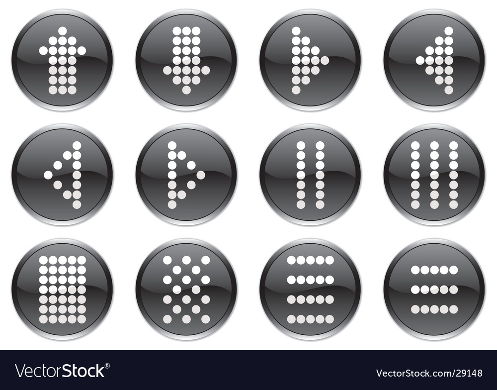 Matrix Icon Set - Pixel Display Symbols