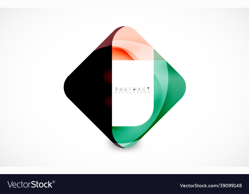 Minimal background abstract square shape vector image Minimal background abstract square shape