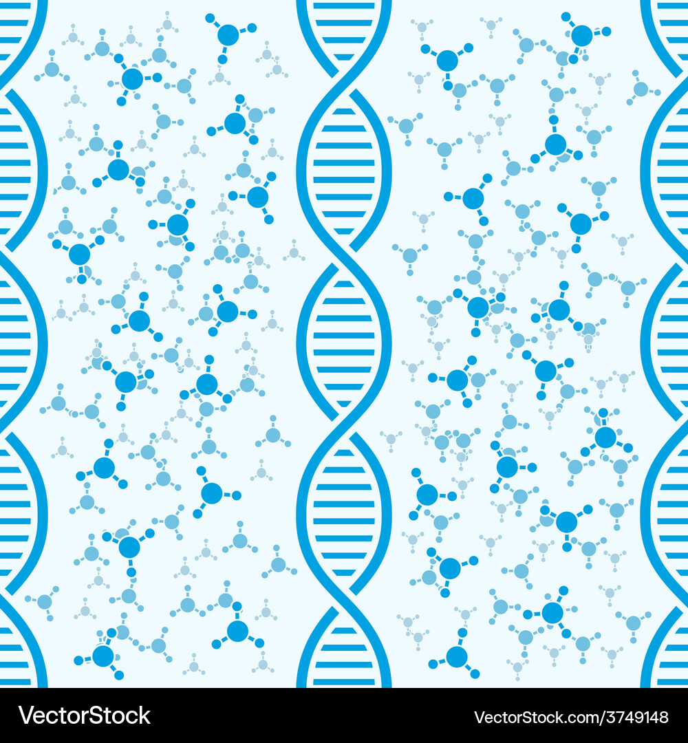 Molecules seamless background Royalty Free Vector Image