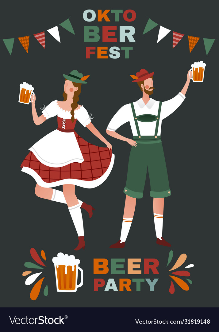 Oktoberfest Bier Party Poster Design