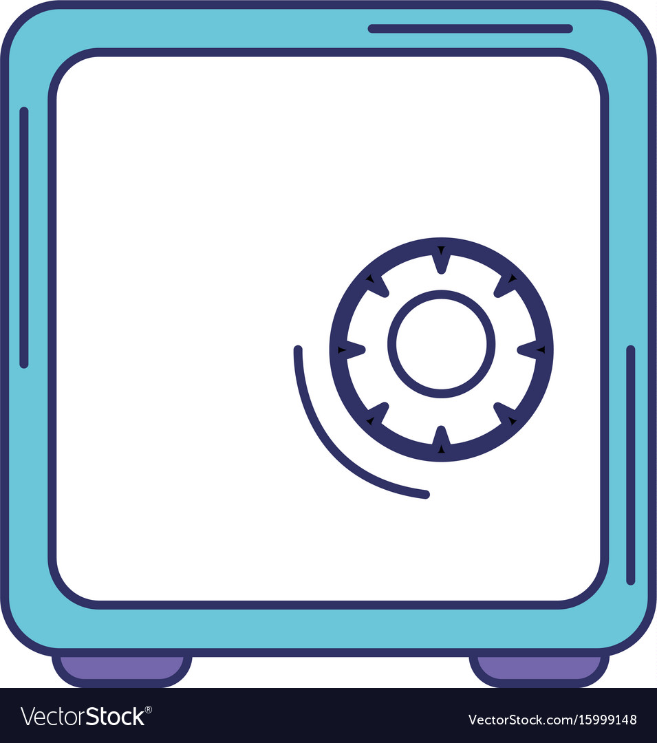 Safe box isolated icon Royalty Free Vector Image