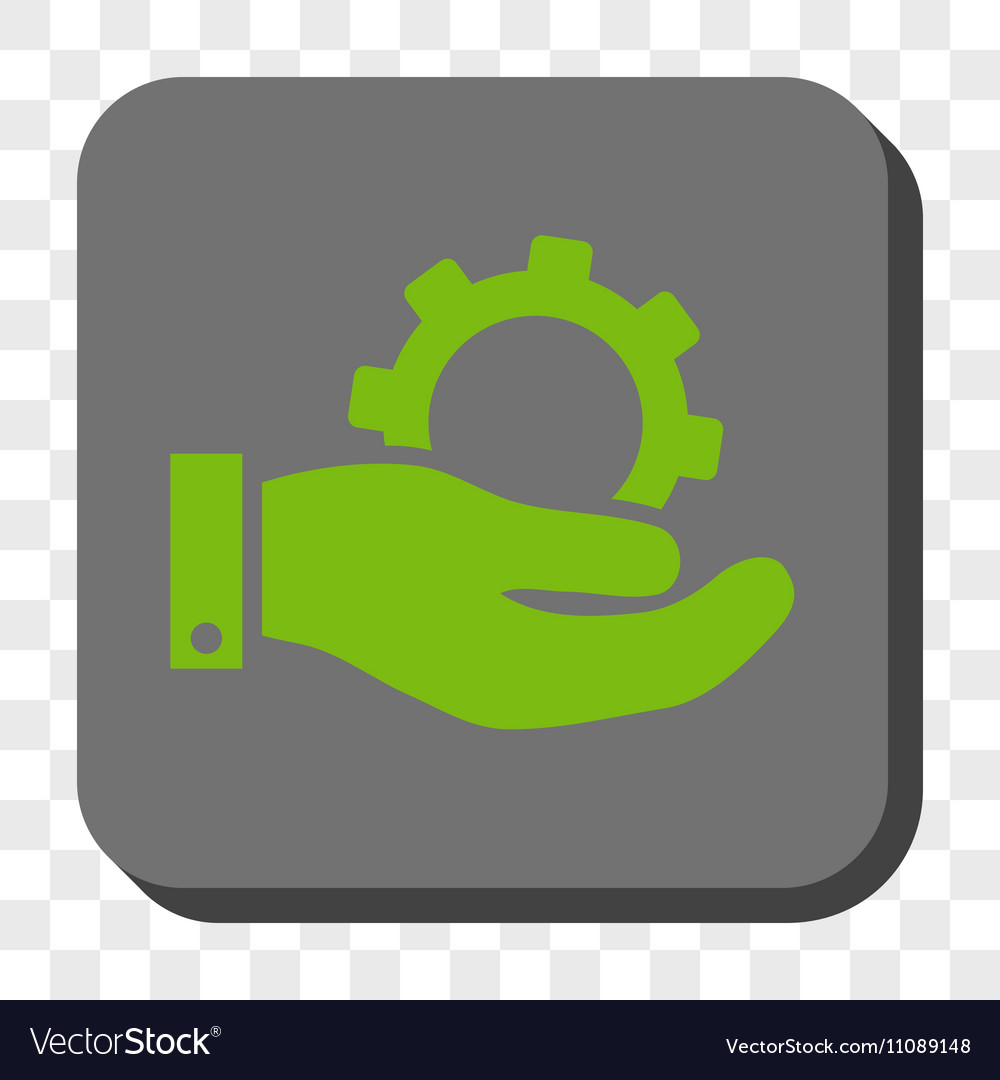 Service rounded square button
