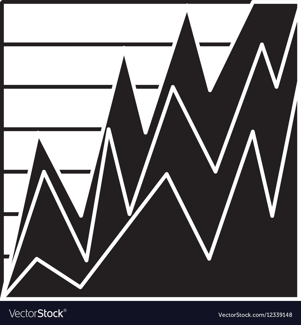 Statistics graph isolated icon