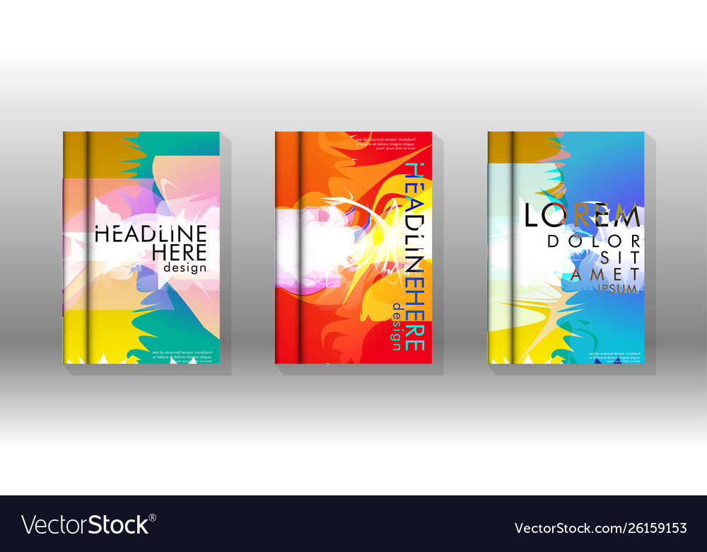 Design background cover with colorful abstract