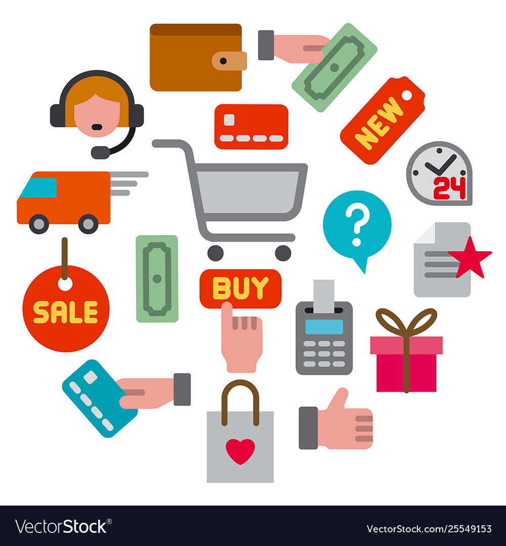 E-commerce shop icon Royalty Free Vector Image