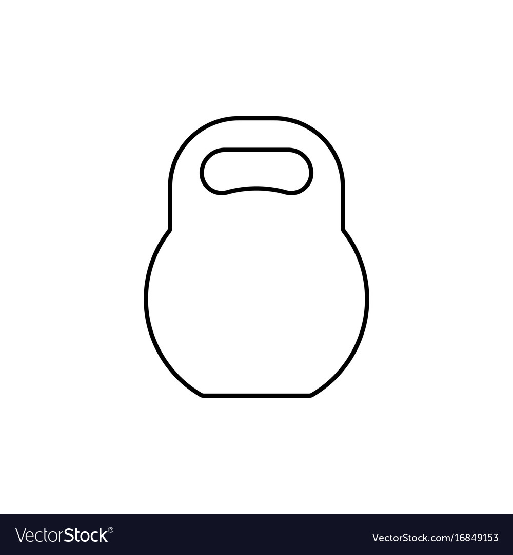 Kettlebell Linie Icon