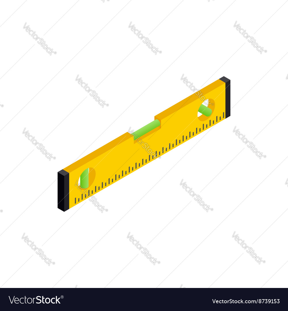 Level measurement icon isometric 3d style Vector Image