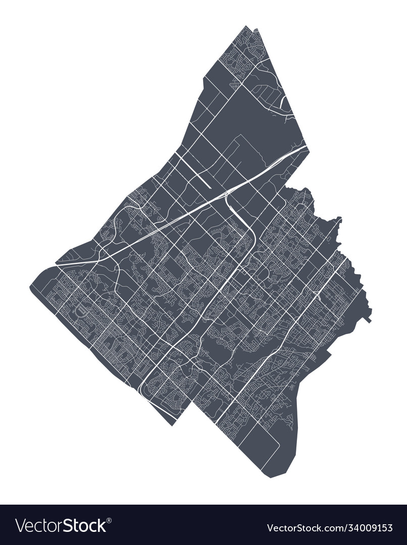 Mississauga map detailed city