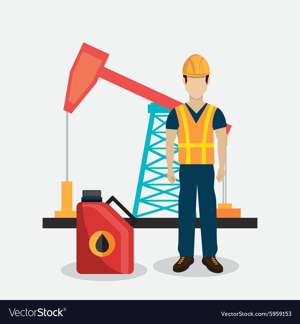 Petroleum industry design Royalty Free Vector Image