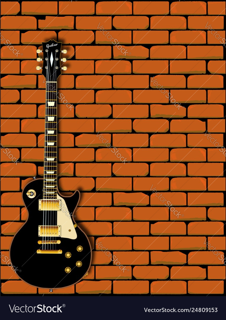 Rock guitar wall