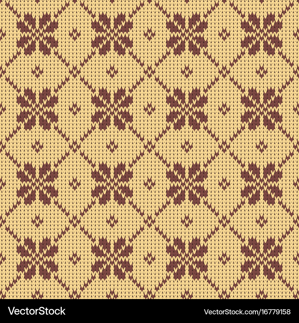 Abstract pattern with seamless knitted texture Vector Image