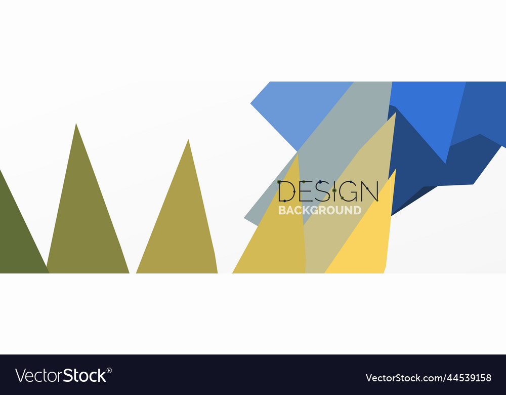 Background colorful shapes template wallpaper Vector Image