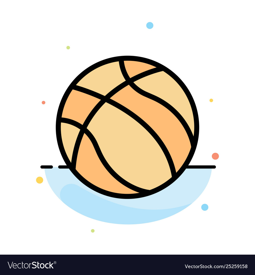 Ball basketball nba sport abstract flat color