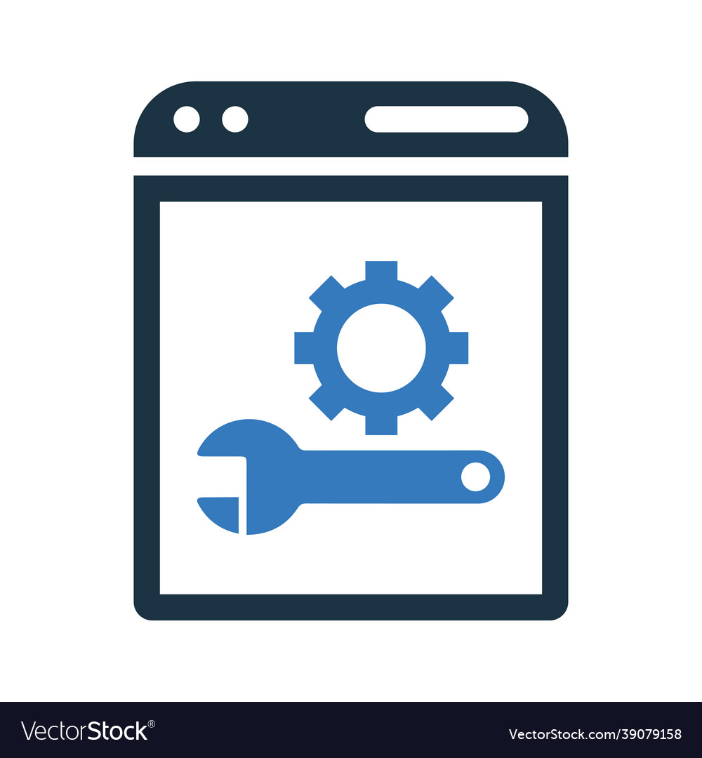 Browser optimization setting icon simple editable
