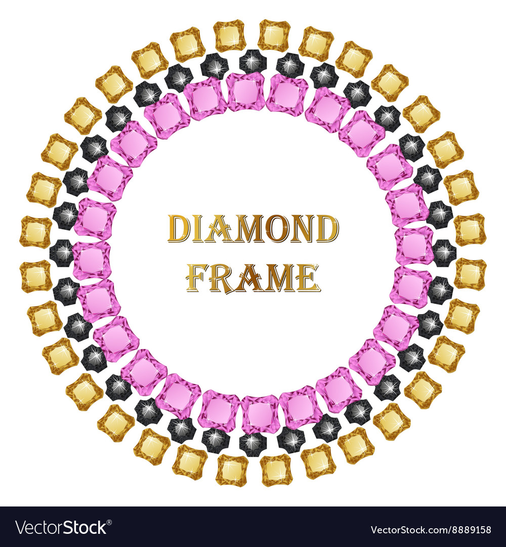 Diamond round frame