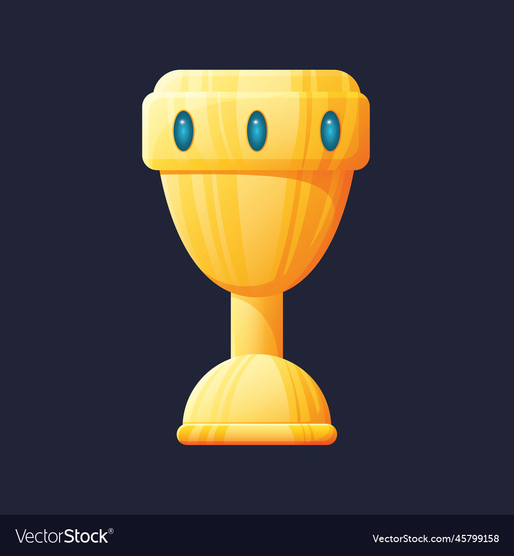 Game ui asset gaming user interface goblet icon vector image Game ui asset gaming user interface goblet icon
