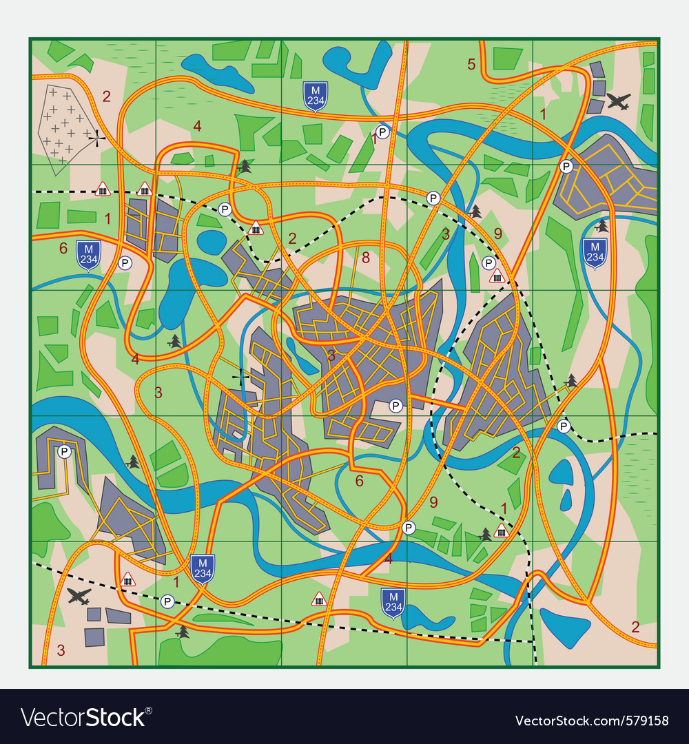 Geographical map