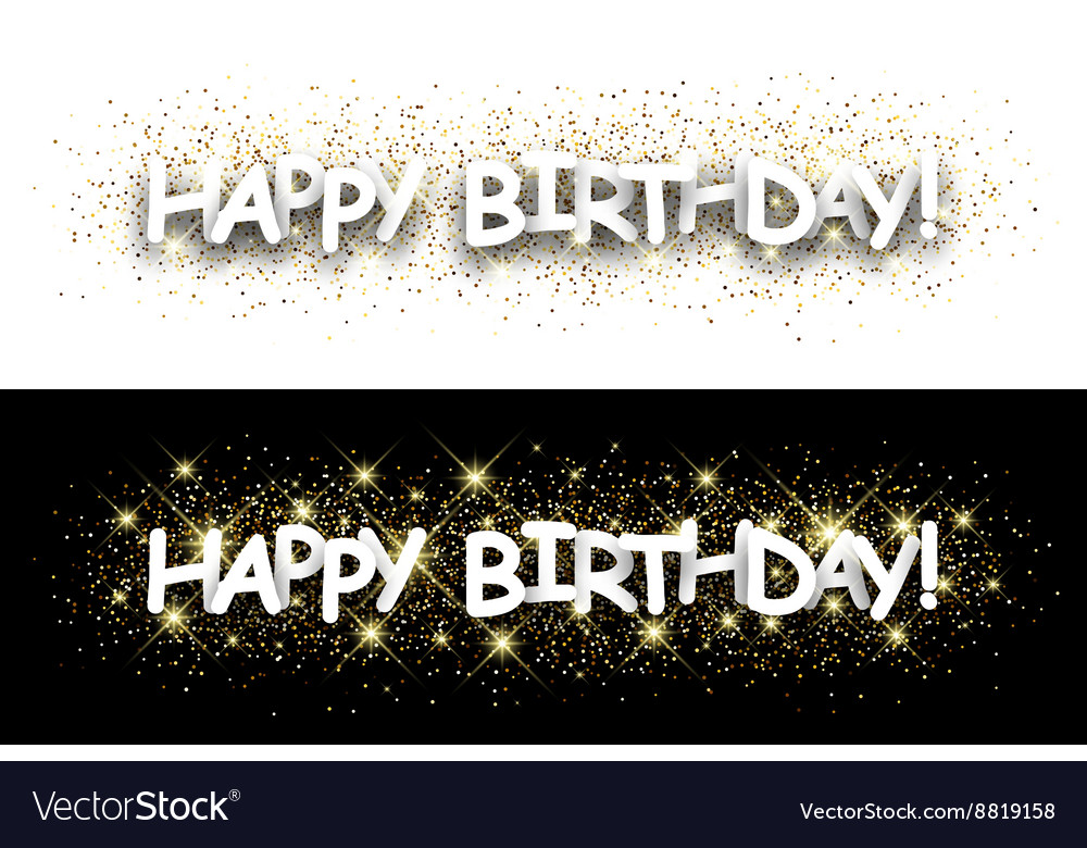 Happy birthday paper banners Royalty Free Vector Image