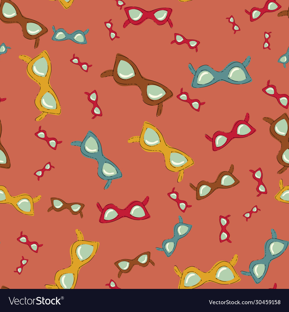 Orange seamless pattern with colorful vector image Orange seamless pattern with colorful
